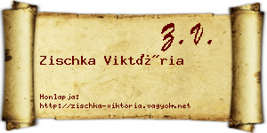 Zischka Viktória névjegykártya